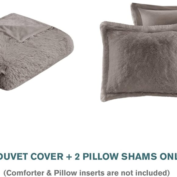 Shaggy Duvet with Quilted Box Design - Picture 5 of 15